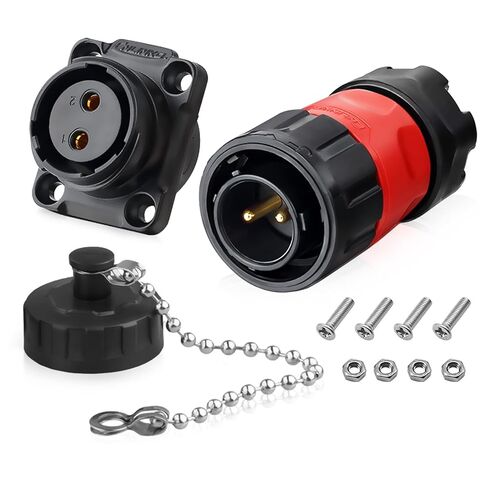 5 Pin Connector Waterproof Connector, Industrial Solder Circular Connector, Aviation Connector for Car, Truck, Boat, and Other Indoor/Outdoor Electrical Wire Connections(Male Female Plug Socket) in Saudi Arabia