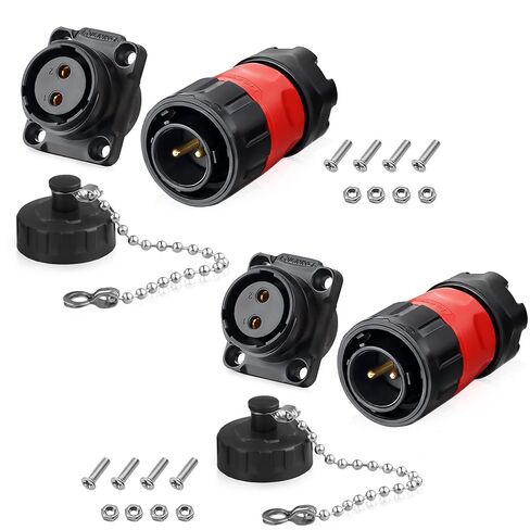 5 Pin Connector Waterproof Connector, Industrial Solder Circular Connector, Aviation Connector for Car, Truck, Boat, and Other Indoor/Outdoor Electrical Wire Connections(Male Female Plug Socket) in Saudi Arabia