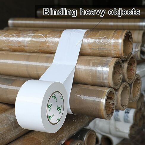 BOMEI PACK White Duct Tape Heavy-Duty Water Proof, Strong Adhesive Duct Tape Industrial Grade 2.5 inches x 60 Yards (179 ft), 9 Mil, Easy Tear by Hands, UV Resistant for Crafts & Home Improvement in Saudi Arabia