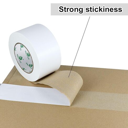 BOMEI PACK White Duct Tape Heavy-Duty Water Proof, Strong Adhesive Duct Tape Industrial Grade 2.5 inches x 60 Yards (179 ft), 9 Mil, Easy Tear by Hands, UV Resistant for Crafts & Home Improvement in Saudi Arabia