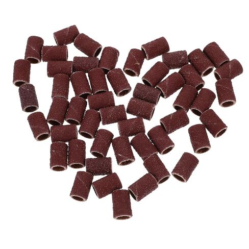 100pieces Portable Nail Drill Sanding Bands Grit Sanding Bands for Nail Drill Abrasive Sleeves in Saudi Arabia