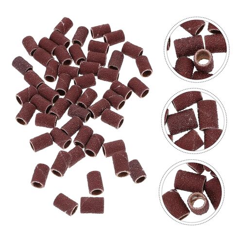 100pieces Grinding Machine Ring Sanding Bands for Nail Drill Abrasive Sleeves Grit Sanding Bands for Nail in Saudi Arabia