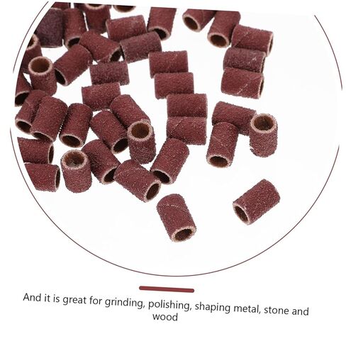 100pieces Grinding Machine Ring Sanding Bands for Nail Drill Abrasive Sleeves Grit Sanding Bands for Nail in Saudi Arabia