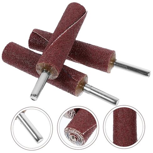 OUNONA 3pcs Rotary Tool Sanding Bits Kit Grit Sandpaper Drum Grinding Heads for DIY Finishing in Saudi Arabia