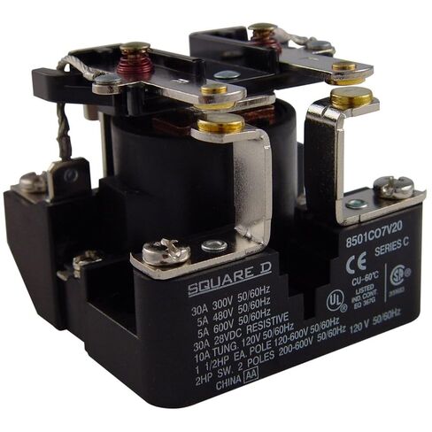 SQUARE D 8501CO7V14 Relay 600Vac 5Amp Type C +Options in Saudi Arabia
