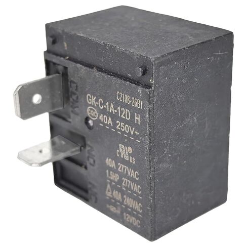 2-Pack GK-C-1A-12D Relay - 40A 250VAC SPDT 5-Pin Industrial Power Relay - Compatible with HVAC Systems & Motor Controls - Fixes Compressor & Start Failures in Saudi Arabia