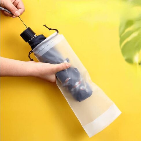 5PCS Matte Semi-Transparent Umbrella Storage Bags - Reusable, Portable | Drawstring Protection Cover in Saudi Arabia