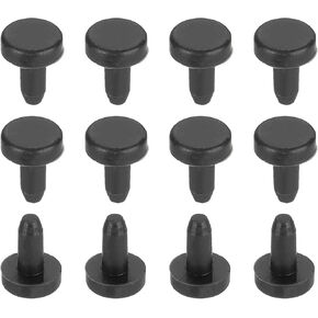 uxcell 35Pcs Silicone Hole Plug 14mm, Black High Temp t Type Rubber Stoppers for 13-13.8mm Hole, Solid Waterproof Button Hole End Covers for Powder Coating, Sealing Plugs, Pipe Holes in Kuwait