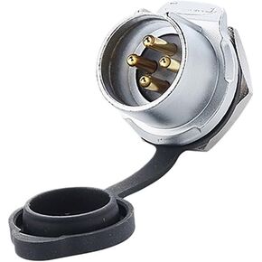 LP20 aviation 4-pin female male threaded panel waterproof connector(Single hole reverse mounting) in Kuwait