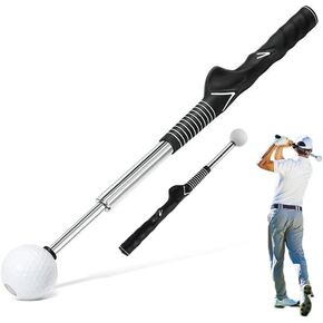 Retractable Golf Swing Trainer Right-Handed Click Stick Golf Grip Portable Grip Trainer with Click Feedback for Right Trainer Ideal for Beginners, Indoor & Outdoor Practice in Kuwait