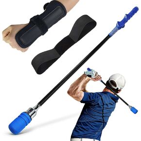 مدرب سرعة التأرجح للجولف، مدرب الجولف كليك ستيك للقصور الذاتي وممارسة إيقاع التأرجح، مساعد تدريب الجولف الموزون مع قبضة مريحة يساعد على تعزيز القوة والحفاظ على عادات الإمساك الجيدة in Kuwait