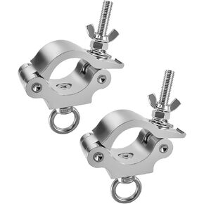 قطعتان من مشبك تروس المسرح الأوسع مع مسمار بعروة، مشبك O من سبائك الألومنيوم عالي التحمل لجدار الفيديو LED وتركيب الإضاءة (40-52 مم OD) in Kuwait