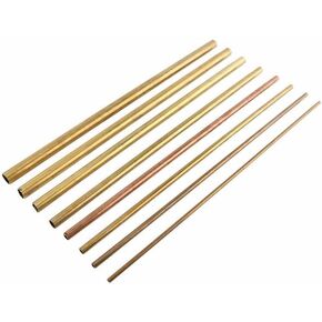 10Pcs Seamless Brass Round Tube 30mm Length for DIY Crafts Wall Hangings(6mm x 0.5mm) in Kuwait