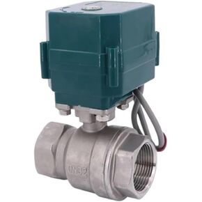 1PCS Ball Valve Stainless Steel DN15-50 Full bore high Torque Ball Valve 2/3 line Actuator AC220V DC24V DC12V(1/2",DC24V_CR01) in Kuwait