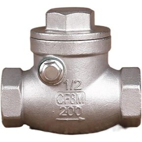 Stainless Steel DN15 DN20 DN25 PN16 CF8M Female Threaded Check Valve High Pressure Swing Check Valve 200PSI(1/2") in Kuwait