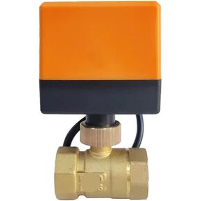 1PCS DN20 Ball Valve with Motor 3 Wire Brass Ball Valve Drive Crane 220V 24V 12V Water Valve(24VDC) in Kuwait