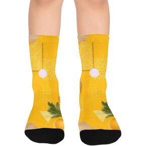 Orange Poppy Pop Hiking Socks - Toddler Boys & Girls Warm Thick Thermal Winter Crew Socks for School, Daily Wear & Outdoor Activities in Kuwait