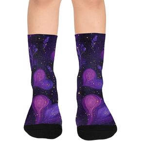 Golden Heart Floral Hiking Socks - Toddler Boys & Girls Warm Thick Thermal Winter Crew Socks for School, Daily Wear & Outdoor Activities in Kuwait