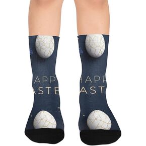 Midnight Gold Bloom Hiking Socks - Toddler Boys & Girls Warm Thick Thermal Winter Crew Socks for School, Daily Wear & Outdoor Activities in Kuwait