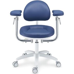 U-Series ملمس جلدي وسادة جلدية مجهر الأسنان كرسي الطبيب مع مسند ذراع دوار ارتفاع قابل للتعديل رفع كرسي طبيب الأسنان البراز PLST-094 in Kuwait