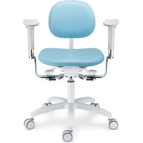 كرسي الطبيب مجهر الأسنان مع مسند ذراع قابل للتعديل تصميم مريح طبيب الأسنان البراز U-سلسلة الجلد يشعر الجلد PLST-092 in Kuwait