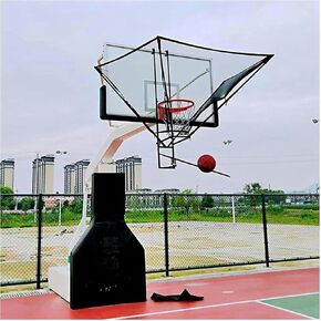 Wall Mounted Basketball Hoop Rebounder Shot Returner Automatic Return Metal Rotating Shooting Machine Ball for Traditional Pole in Saudi Arabia