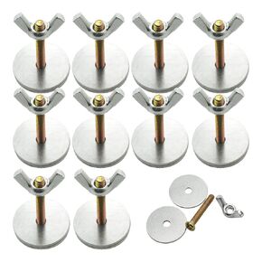 10 مجموعات من البراغي الملولبة M4x25mm مع مجموعة متنوعة من الغسالات والصواميل الكبيرة لقفص الطيور، ومسامير التثبيت المترية in Kuwait