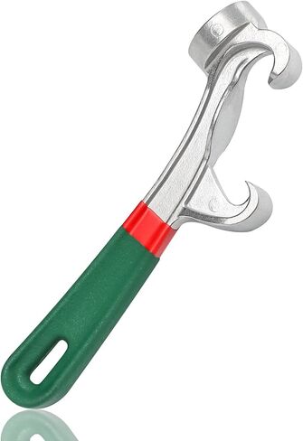 أداة فتاحة دلو سعة 5 جالون، 8.27 بوصة مع مقبض مطاطي غير قابل للانزلاق ومفتاح ربط غطاء دلو طلاء من الألومنيوم، أداة إزالة سطل غطاء فتاحة العلب المعدنية للمنزل الصناعي in Kuwait