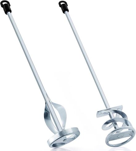 مجموعة MorningRo المكونة من 2 خلاط طلاء لمرفق مثقاب خلاط الطلاء المثقاب ومجاديف خلط 15.7 بوصة ومكره خلط 2.3 بوصة، مزيج من 1 إلى 3 جالون من الطلاء والراتنج والخرسانة والمزيد in Kuwait