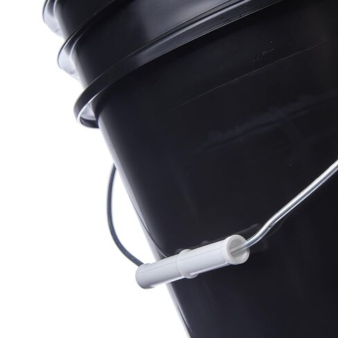 Hudson Exchange 5 Gallon (3 Pack) Bucket Pail Container with Gamma Seal Lid, Food Grade BPA Free HDPE, Black in Saudi Arabia