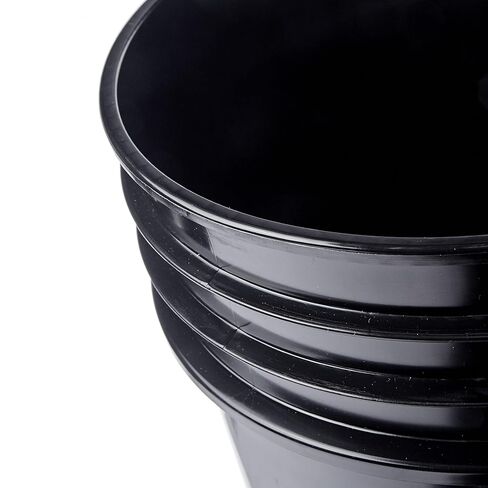Hudson Exchange 5 Gallon (3 Pack) Bucket Pail Container with Gamma Seal Lid, Food Grade BPA Free HDPE, Black in Saudi Arabia