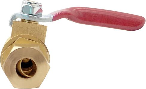 Joywayus النحاس صمام الكرة إيقاف 3/8 "ضغط × 3/8" ضغط في اتجاهين خرطوم صمام المناسب (حزمة من 2) in Saudi Arabia
