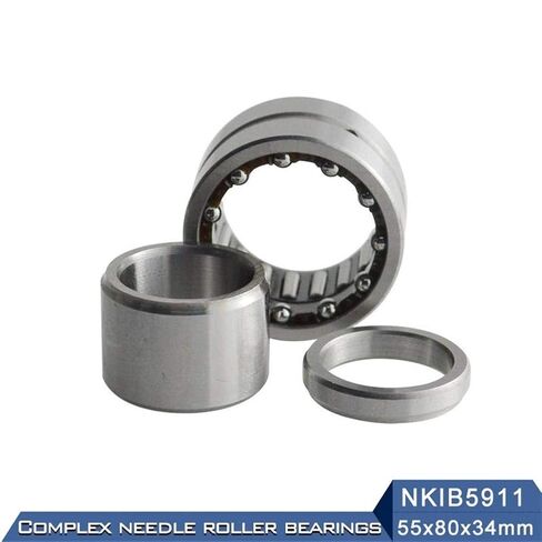 Needle Roller Bearings NKIB5911 Complex Bearings 55X80XC34mm Needle Roller Angular Contact Ball Bearing NATB5911 NATB 5974911 Bearings in Saudi Arabia