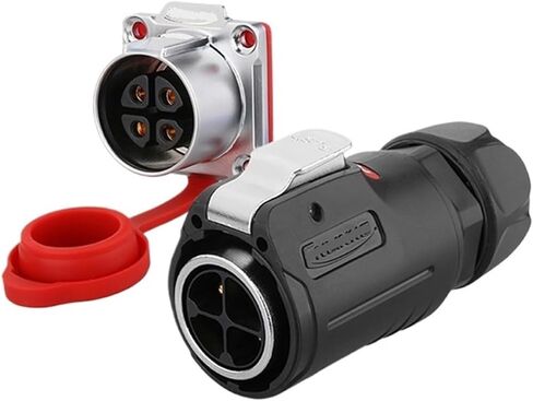 LP24 aviation 3 core 4 core 10 hole 12 19 24PIN multi-core power industrial waterproof connector(4 core) in Saudi Arabia