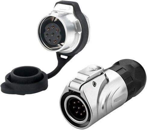 LP16 aviation and socket threaded panel installation 8-pin full metal waterproof connector(Male plug) in Kuwait