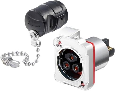 Solder type 25A BD24 aviation and socket 3-pin snap-on power industrial connector(Metal male plug) in Kuwait