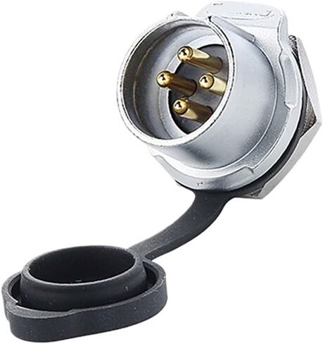 LP20 aviation 4-pin female male threaded panel waterproof connector(Single hole reverse mounting) in Kuwait