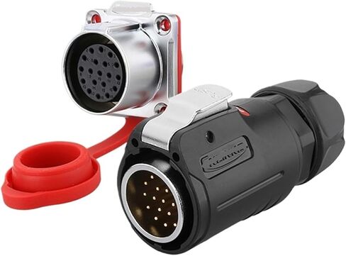 LP24 aviation 3 core 4 core 10 hole 12 19 24PIN multi-core power industrial waterproof connector(4 core) in Kuwait