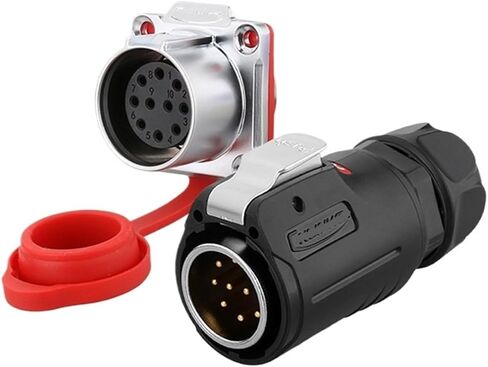 LP24 aviation 3 core 4 core 10 hole 12 19 24PIN multi-core power industrial waterproof connector(4 core) in Saudi Arabia