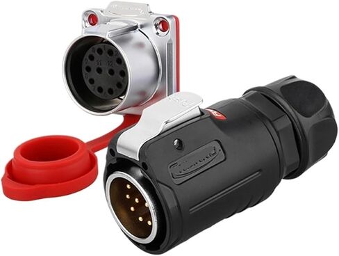 LP24 aviation 3 core 4 core 10 hole 12 19 24PIN multi-core power industrial waterproof connector(4 core) in Saudi Arabia