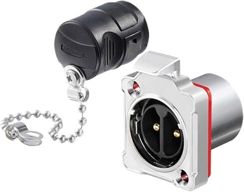 Locking wire BD24 2-core metal industrial equipment portable 25A power crimping connector aviation(Metal flange formal wear) in Kuwait