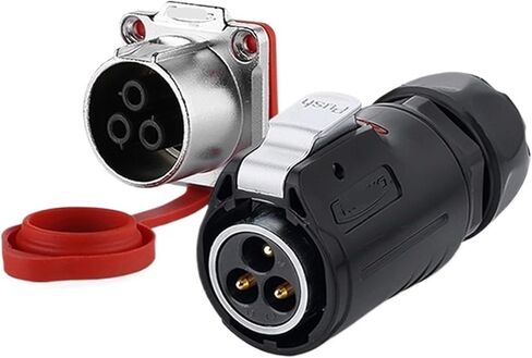 LP24 aviation led display lamp power wire connector 3-core connector 25A(Male plug) in Kuwait