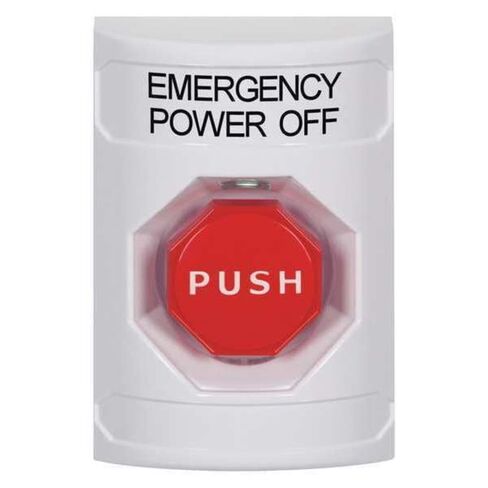 Safety Technology International Emergency Power Off Push Button,White in Saudi Arabia