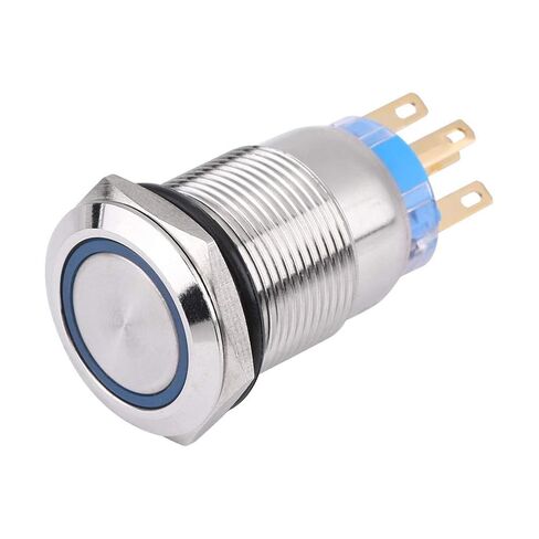 Keenso Push Button Switch, LED Latching Switch, 12V 19mm Self Locking On Off Switch for Cars, Motorcycles, Industrial Equipment, Home Automation, DIY Projects, Robotics, Electric Tools in Saudi Arabia