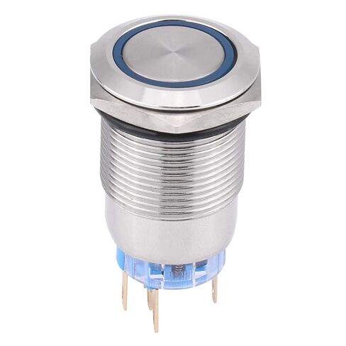 Keenso Push Button Switch, LED Latching Switch, 12V 19mm Self Locking On Off Switch for Cars, Motorcycles, Industrial Equipment, Home Automation, DIY Projects, Robotics, Electric Tools in Saudi Arabia