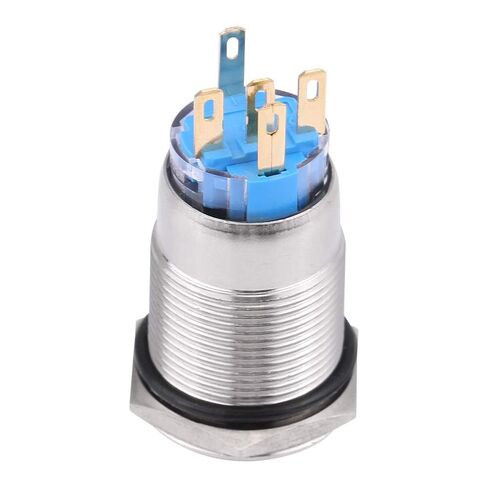 Keenso Push Button Switch, LED Latching Switch, 12V 19mm Self Locking On Off Switch for Cars, Motorcycles, Industrial Equipment, Home Automation, DIY Projects, Robotics, Electric Tools in Saudi Arabia