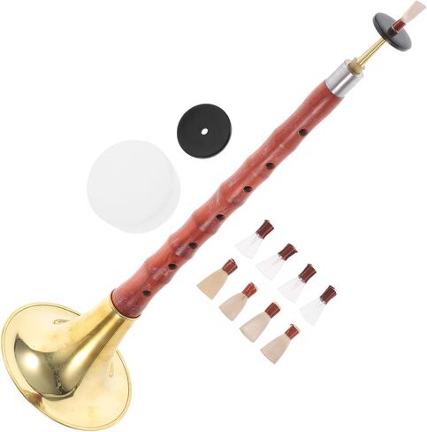 SUPVOX C Key Suona for Beginners, Red Sandalwood Ethnic Wind Instrument Plastic Reed, Traditional Chinese Folk Music Instrument Suitable for Learning and Performance Random Color in Saudi Arabia
