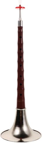 Artibetter Professional Suona Wind Instrument Plastic Resin Material Silver Color High Strength Anti-corrosion Anti-crack Traditional Chinese Suona Music Practice Instrument for Beginners in Saudi Arabia