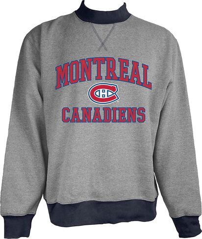 Blue 84 NHL Officially Licensed Mock Crewneck Sweatshirt Twill Embroidery in Saudi Arabia