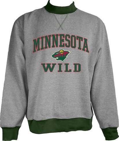 Blue 84 NHL Officially Licensed Mock Crewneck Sweatshirt Twill Embroidery in Saudi Arabia